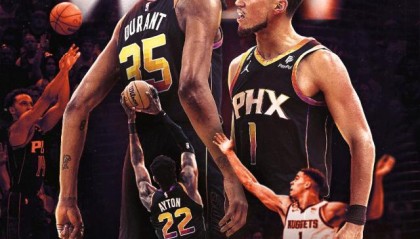 开云注册网址-太阳双核72分继续超神！布克创造历史 KD手感复苏